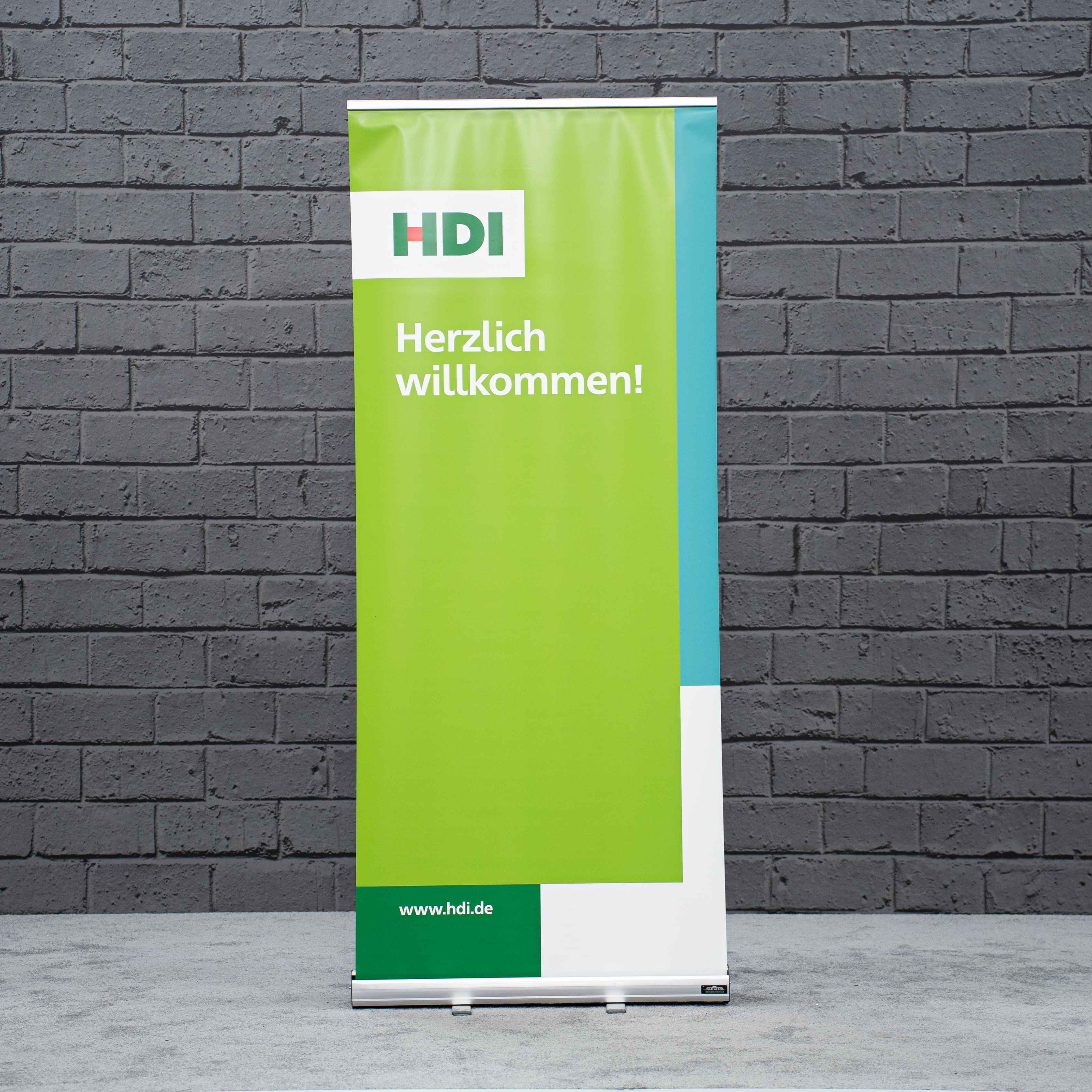 Roll-Up - Herzlich Willkommen